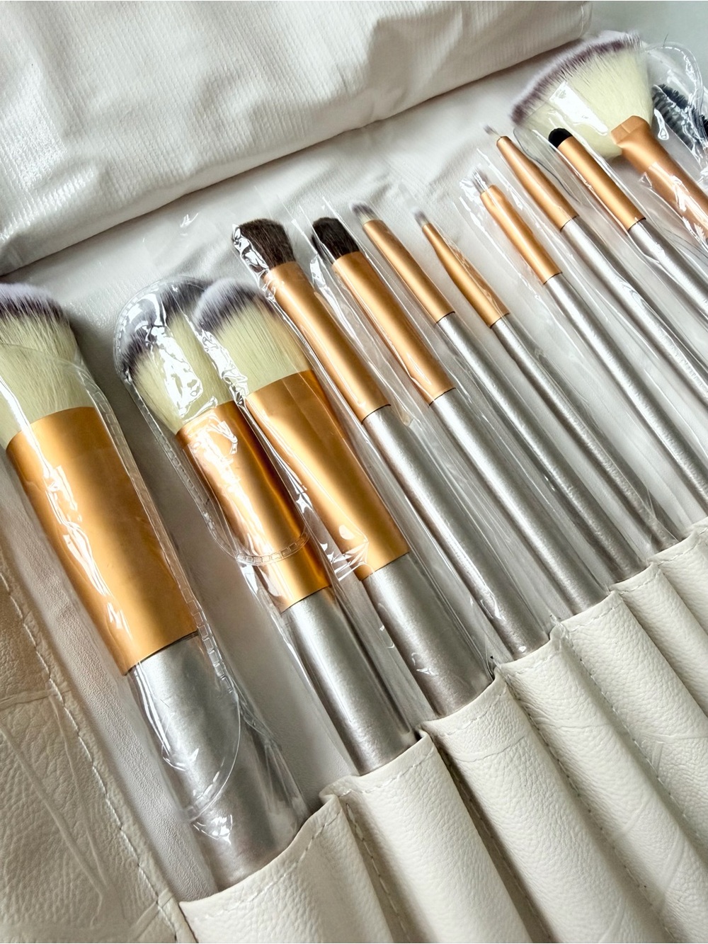 Premium Gold & Silver Makeup Brush Set - NWT
